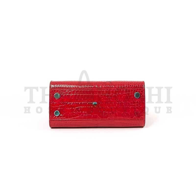 Y51 RED CROC EMBOSSED NANO SAC DE JOUR BAG 421863 (26*20.5*12.5cm) Master Quality